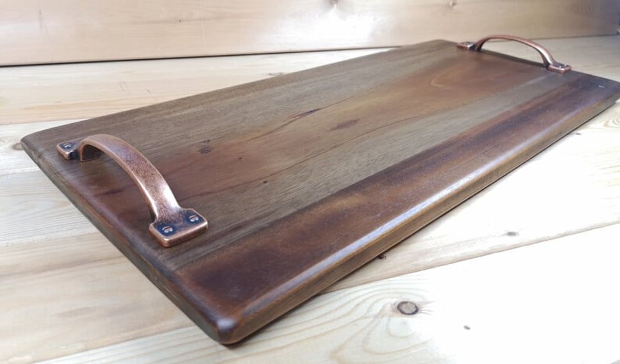 Hand Made Rustic Rosewood Serving Board, Serving Platter, Charcuterie Board.