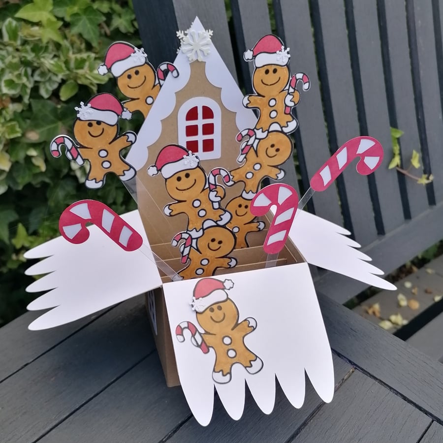 Gingerbread House Pop up Christmas Card