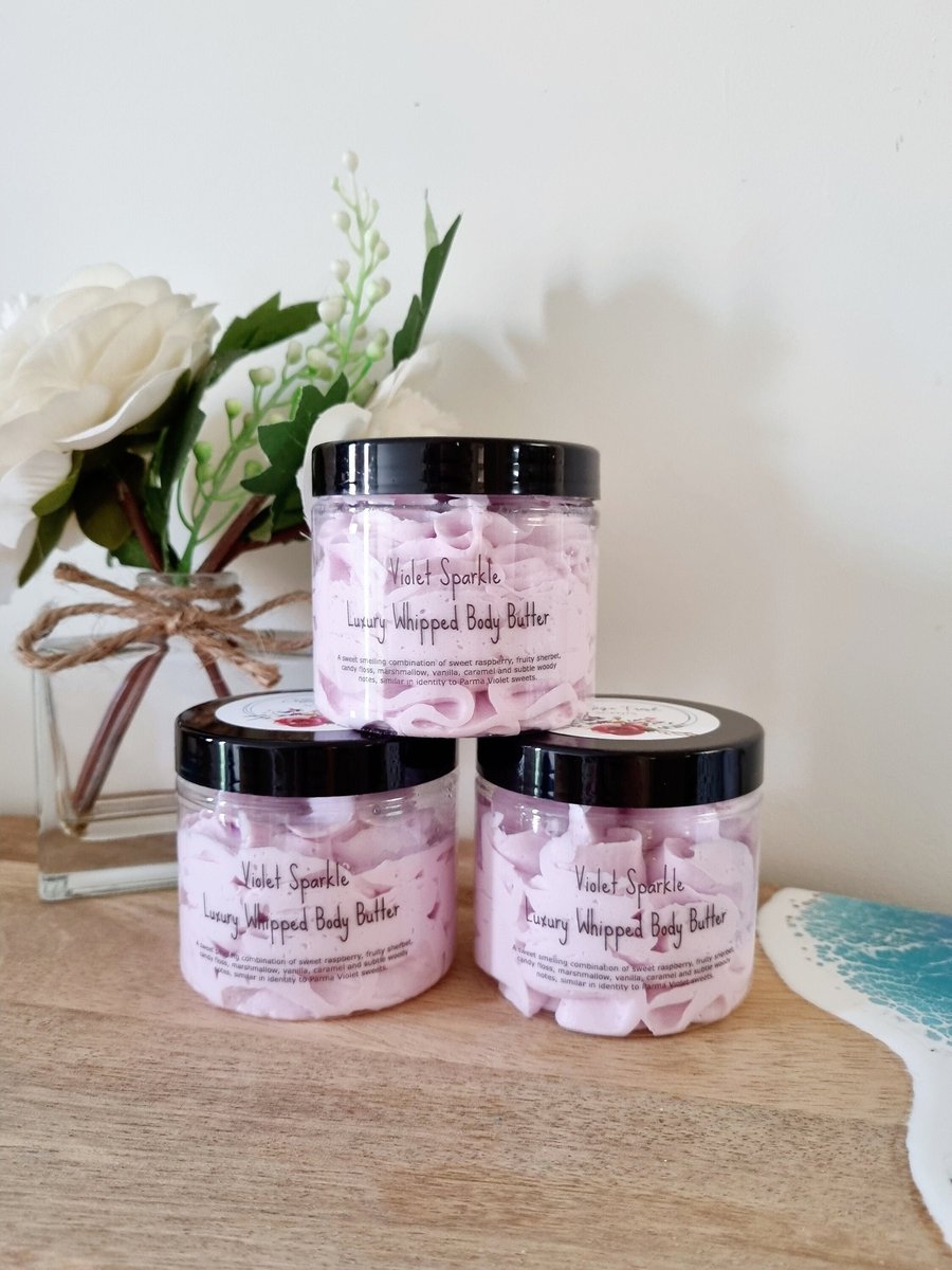 Violet Sparkle Luxury Whipped Body Mousse Butter - 100g