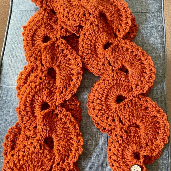Crochet Cascade Scarf
