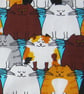 SALE Babies Cat Bib with Velcro Fastening - Image 4