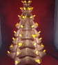 Ceramic Glittery Copper Xmas Christmas Tree Table Lamp Ornament Decoration. - Image 6