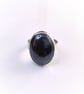 Sterling silver ring with oval hematite - Image 3
