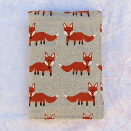 Passport sleeve, foxes, passport cover