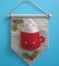craft kit, sewing kit, Make a hot chocolate felt banner - Image 5