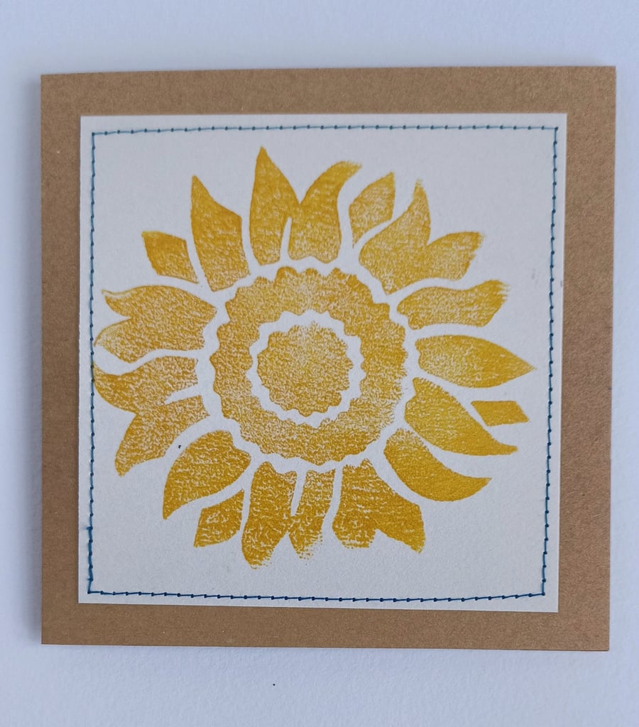 Sunflower Greeting Card 