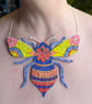 The Sunlit Bee - Handmade Textiles Statement Necklace - Image 3