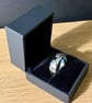 "Plutonium" - Heavy Sterling Silver Ring - 11g - Made To Any Size - 8mm x 3mm