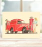Post Office Van Greetings Card: Hand Drawn Art Card  (323) - Image 2