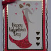 3D Luxury Handmade Card Happy Valentine's Day Chic Couple Love Heart Balloons