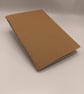 Hand bound, A6 Kraft cover Notebook, Bright Blue binding, Off White paper