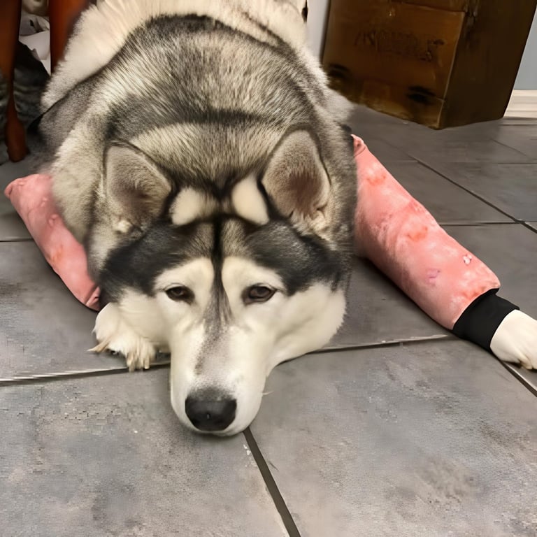 Dog Elbow Support, One for the girls. Flowers with a purpose.