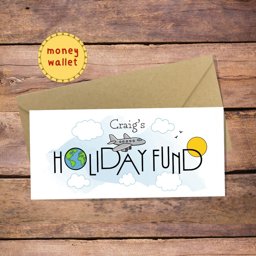 Holiday Fund Money Wallet Card - cash gift envelope