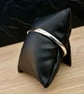 "Parallels" - Heavy Sterling Silver Bangle - 40g - Made to any size -Hand Forged - Image 4