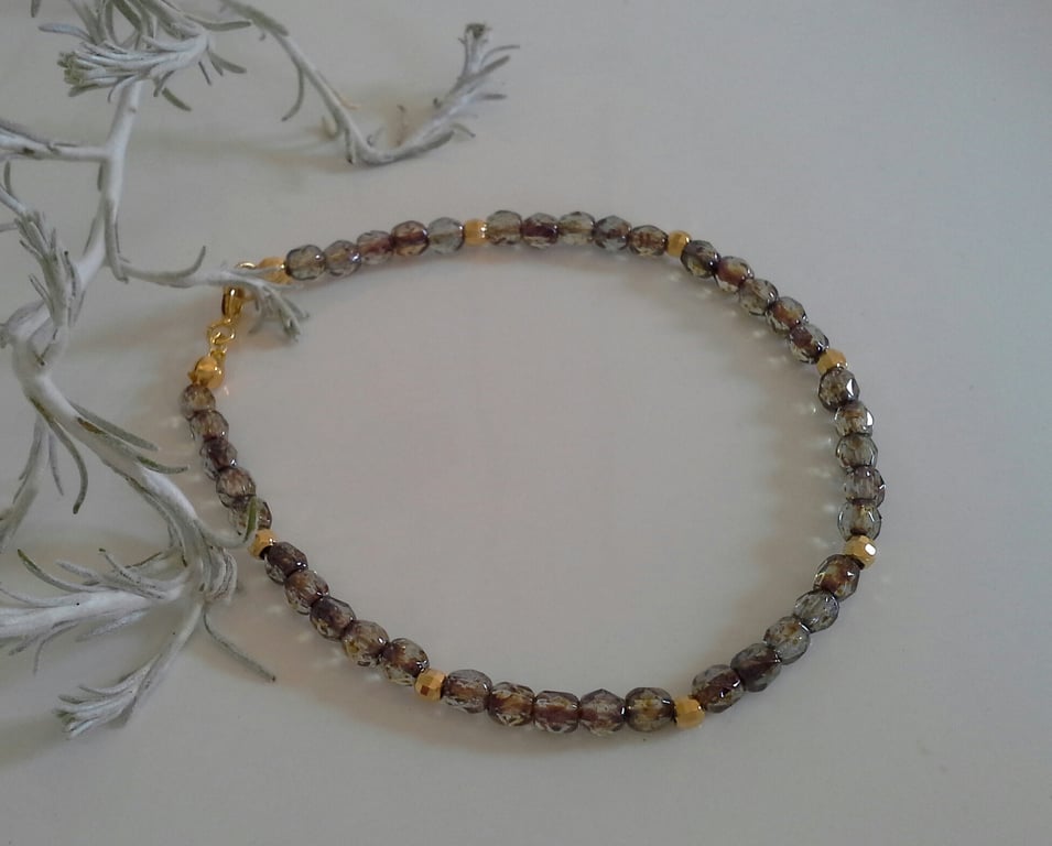 Crystal Gold Vermeil Friendship Stacker Bracelet