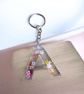 Resin letter keyrings 
