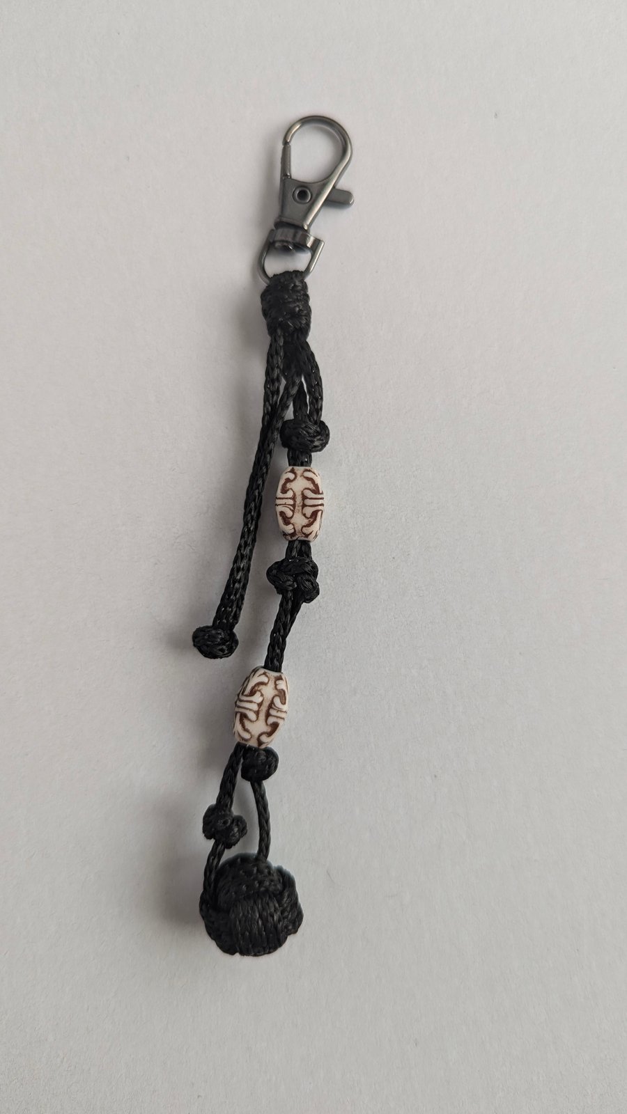 Keychain Macrame Style Monkey's Fist Knot