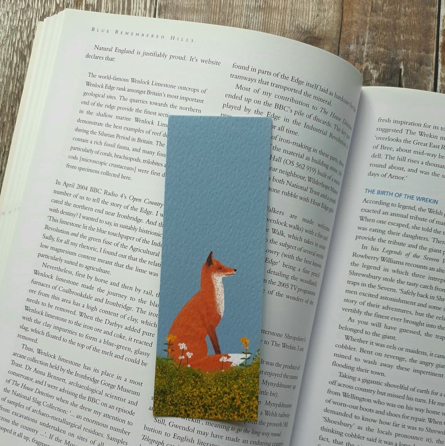 Summer Meadow Fox Bookmark