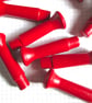5 x RED PAINTED  6.2cm Shaker pegs - Image 3