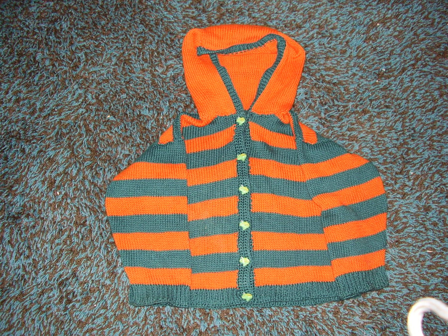 Child's Stripy Hoodie in any colour you like