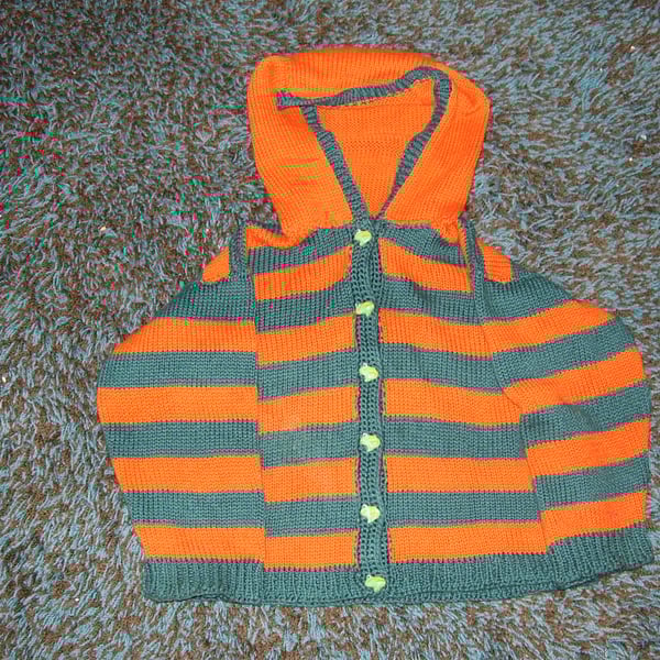 Hoody striped in your choice of colours or plain