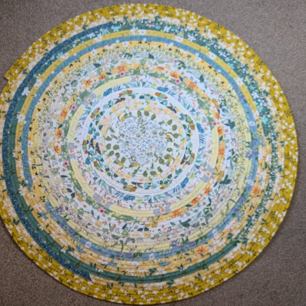 Citrus Bloom - jelly roll rug