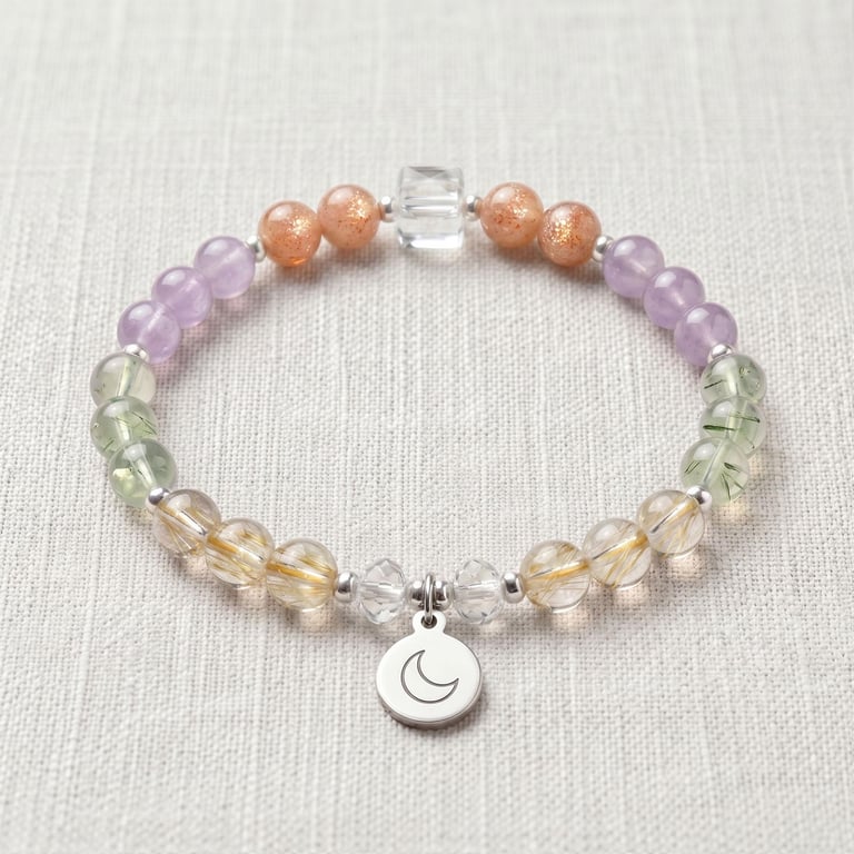 Confidence & Self Esteem Crystal Bracelet, Personalised Engraved Gift
