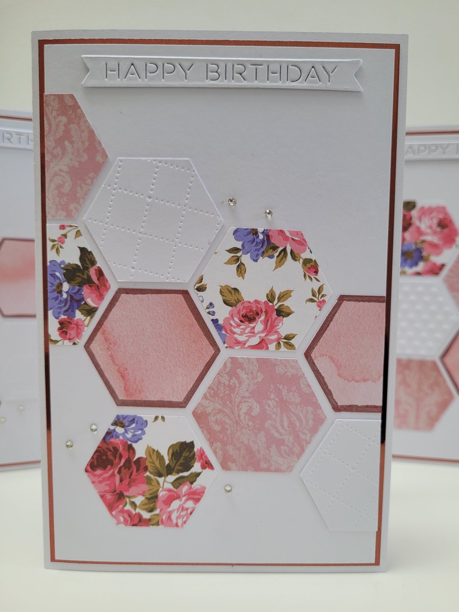 Birthday Cards Multipack - Set of 4 Birthday Cards & Coordinating Box