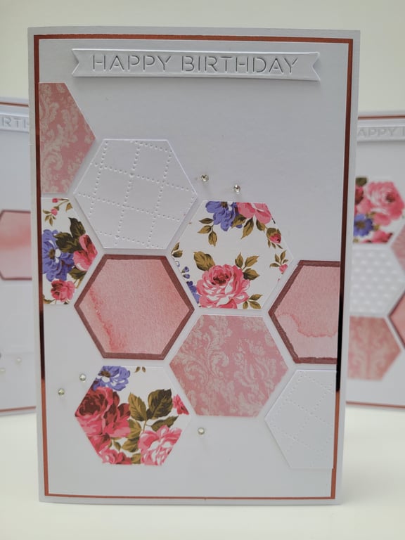 Birthday Cards Multipack - Set of 4 Birthday Cards & Coordinating Box