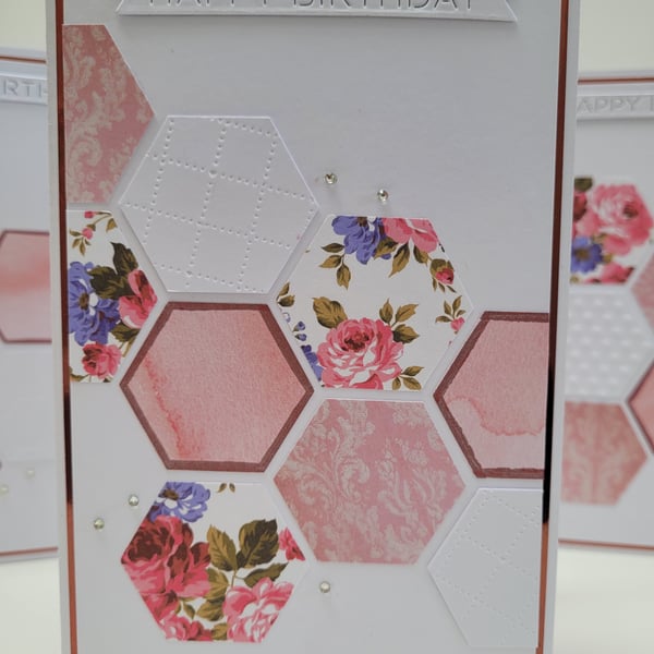 Birthday Cards Multipack - Set of 4 Birthday Cards & Coordinating Box