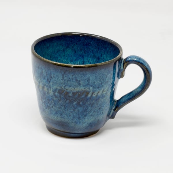 Blue turquoise coffee cup