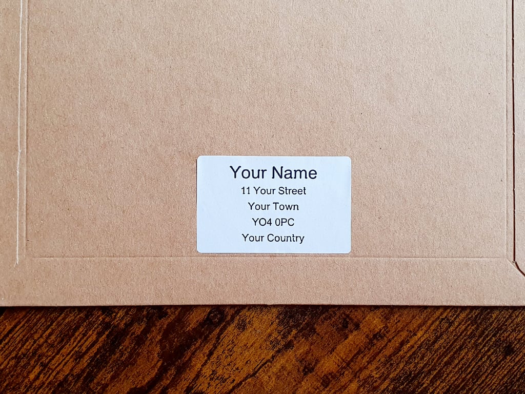 Custom Return Address Rectangle Stickers - Personalized Small Business Supplies