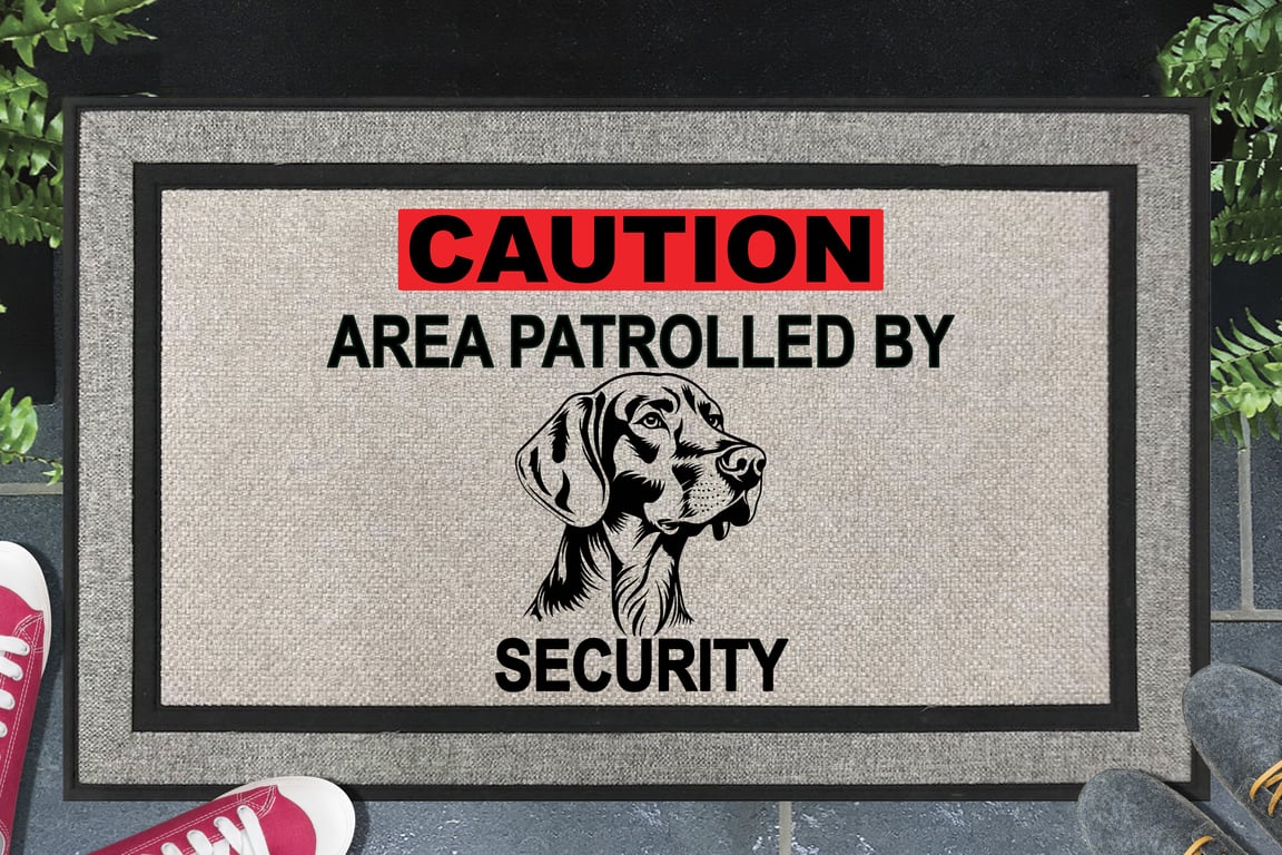 German Shorthaired Pointer Security Door Mat - All Weather- 45x70cm 