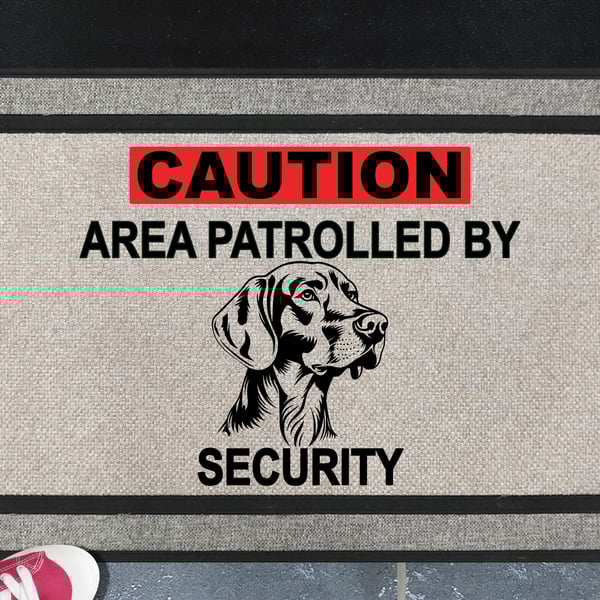 German Shorthaired Pointer Security Door Mat - All Weather- 45x70cm 