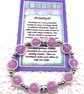 Lavender Amethyst Elasticated Bracelet. Free UK Postage - Image 2
