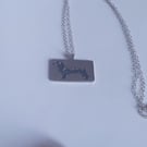 Sterling silver Dachshund necklace