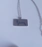 Sterling silver Dachshund necklace