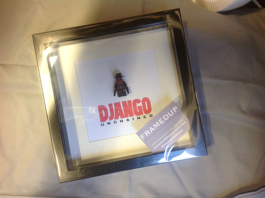 DJANGO UNCHAINED - FRAMED CUSTOM LEGO FIGURE