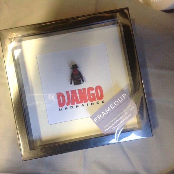 DJANGO UNCHAINED - FRAMED CUSTOM LEGO FIGURE