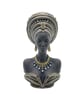 African queen bust, black woman sculpture, two tone bronze figurine, 3d printed 