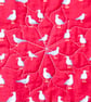 Quilted Fabric storage box with Seagulls and Seashells Fabric - Image 6