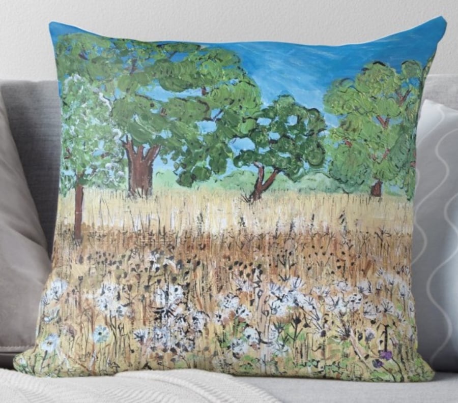 Throw Cushion Featuring The Painting ‘To Everything There Is A Season’