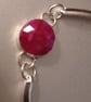 Sterling silver and ruby bracelet - Image 2
