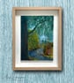 Framed Acrylic Painting with Collage - Tawonga Southern Australia - Image 2