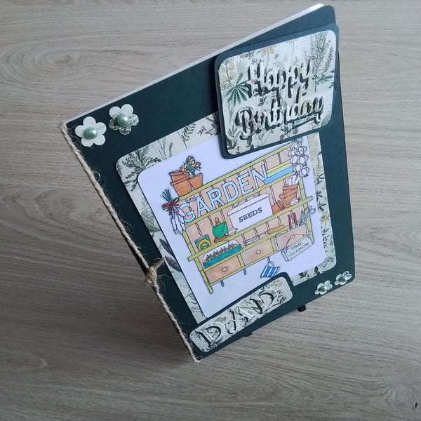 Dad Birthday Card, Happy Birthday Dad, Dad Garden, Gardening Birthday
