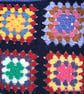 Two Blue Stargazer Granny Squares Lap Blanket - Image 2