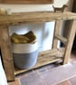 Rustic Vanity Unit Console Table Farmhouse Style THE TARRANT - Image 6