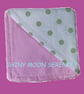 Green Dot on White background, Corner Bookmark