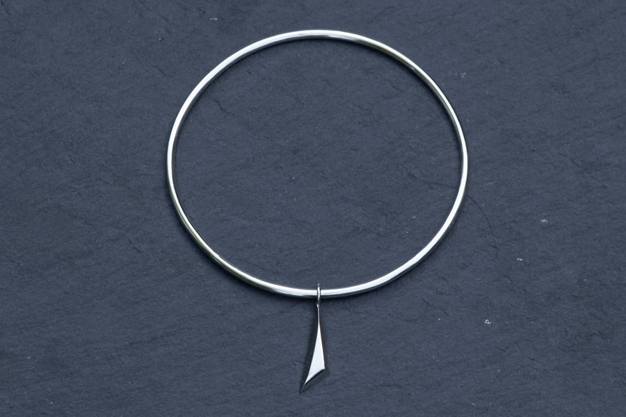 Geometric Charm Bangle