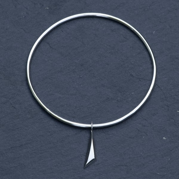 Geometric Charm Bangle